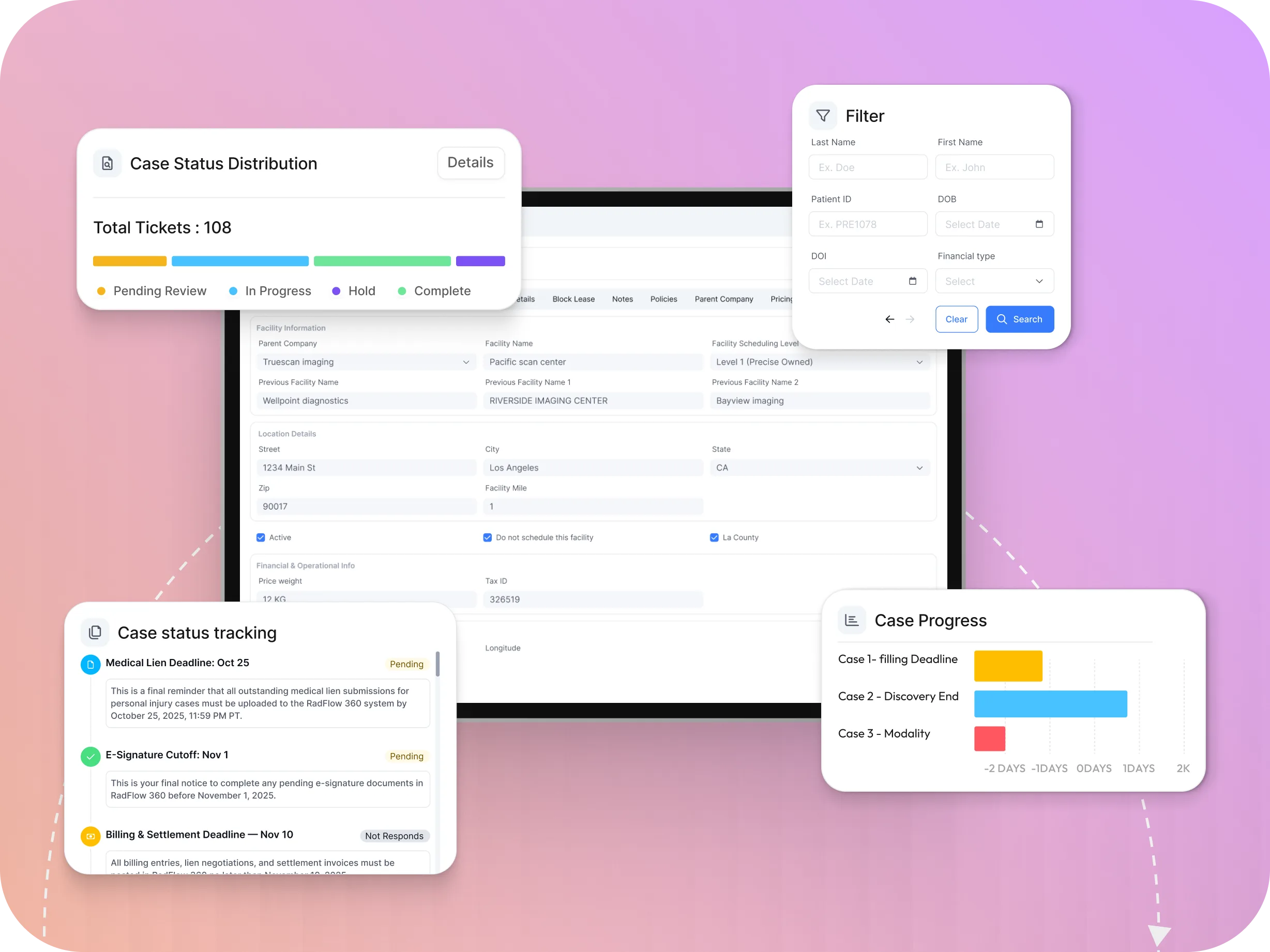 MediFlow 360 case management hub